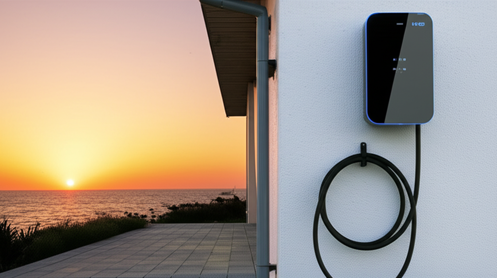 Moderne Wallbox Ladestation